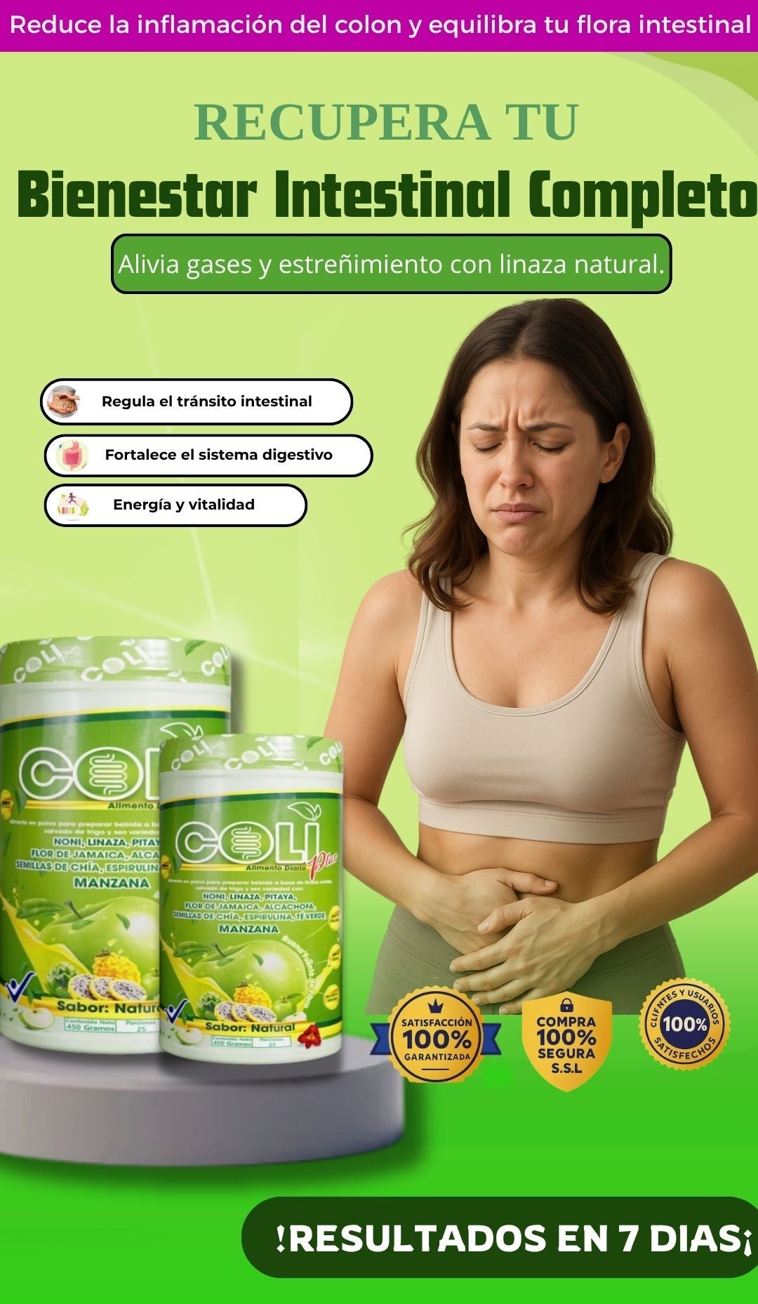 FIBRA COLI PLUS® | Bienestar digestivo y salud intestinal natural.